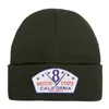 cafe 4 racer - King Kerosin V8 Motor State California beanie green - KING KEROSIN Beanies 