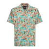 cafe 4 racer - King Kerosin Vacation AOP shirt blue heaven - KING KEROSIN Shirts 