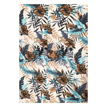 cafe 4 racer - King Kerosin Hawaii AOP shirt beige/multicolor - KING KEROSIN Shirts 