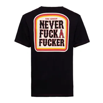 cafe 4 racer - King Kerosin Never T-shirt black - KING KEROSIN T-Shirts 