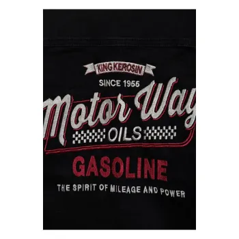 cafe 4 racer - King Kerosin Džínsová košeľa Worker black - KING KEROSIN Košile 