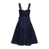 cafe 4 racer - Queen Kerosin Swing Dress tmavo modré pranie - KING KEROSIN Šaty 