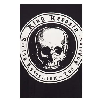 cafe 4 racer - Tričko King Kerosin Skull Kerosin Black - KING KEROSIN Tričká 