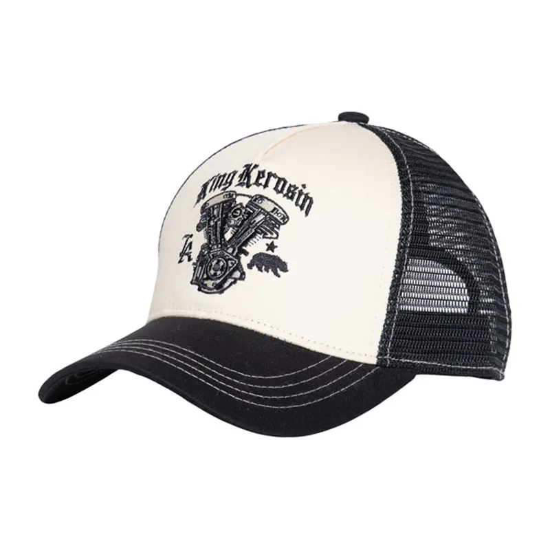 cafe 4 racer - King Kerosin Cal Motor trucker cap - KING KEROSIN Šiltovka 