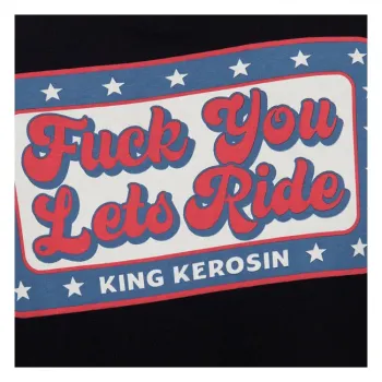 cafe 4 racer - King Kerosin Fuck You lets ride tričko - KING KEROSIN Tričká 