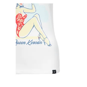 cafe 4 racer - Queen Kerosin Im Not Your Angel Tričko Off White - KING KEROSIN Tričká 