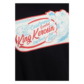 cafe 4 racer - King Kerosin CalSurf Tričko Black - KING KEROSIN Trička 