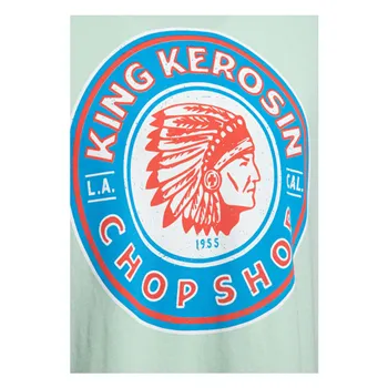 cafe 4 racer - King Kerosin Chop Shop T-Shirt Mint - KING KEROSIN T-Shirts 