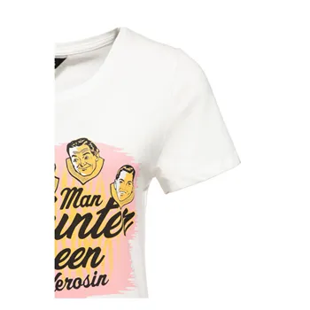 Queen Kerosin Man Hunter T-Shirt Off White
