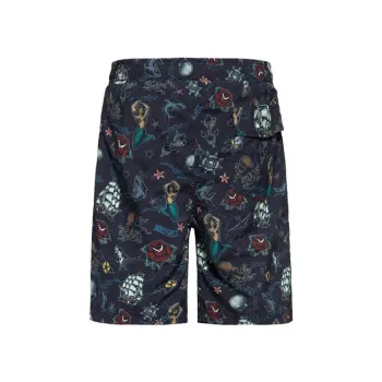 cafe 4 racer - Fostex Cargo short stonewashed black - Army Surplus Kraťasy 