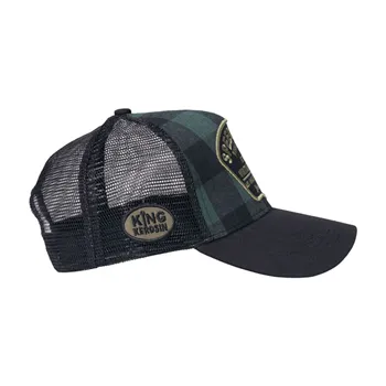 cafe 4 racer - King Kerosin Speed Lords check trucker cap - KING KEROSIN Kšiltovky 