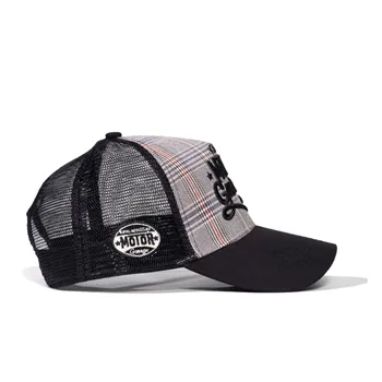 cafe 4 racer - King Kerosin Motor Garage check trucker cap - KING KEROSIN Caps 