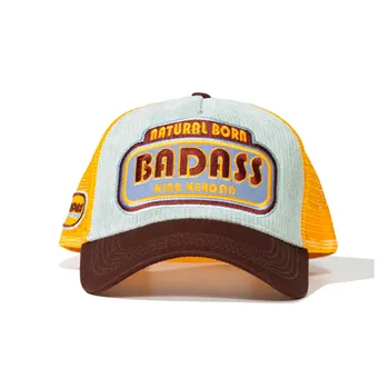 cafe 4 racer - King Kerosin Bad Ass cord trucker cap - KING KEROSIN Caps 
