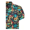 cafe 4 racer - King Kerosin Tropical Hulla Hou Shirt Black - KING KEROSIN Shirts 