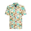 cafe 4 racer - King Kerosin Tropical Hulla Hou Shirt Blazing Yellow - KING KEROSIN Shirts 