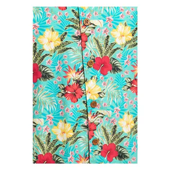 cafe 4 racer - Košeľa King Kerosin AOP Tropical Hawaiian Style Mint - KING KEROSIN Košile 