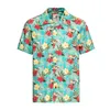 cafe 4 racer - Košeľa King Kerosin AOP Tropical Hawaiian Style Mint - KING KEROSIN Košile 