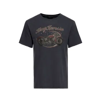 cafe 4 racer - Queen Kerosin Wild Rebel t-shirt black - KING KEROSIN Tričká 