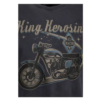 King Kerosin Ace Racer olejované tričko čierne