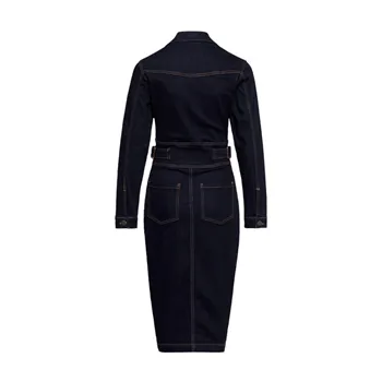 cafe 4 racer - Queen Kerosin Workwear Ceruzkové šaty opláchnuté - KING KEROSIN Šaty 