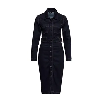 cafe 4 racer - Queen Kerosin Workwear Ceruzkové šaty opláchnuté - KING KEROSIN Šaty 