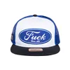 cafe 4 racer - King Kerosin Fuck cap white/blue - KING KEROSIN Caps 