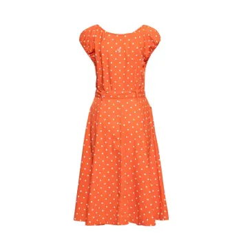 cafe 4 racer - Queen of Kerosin AOP Swing dress orange - KING KEROSIN Dress 