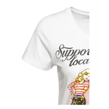 cafe 4 racer - Tričko Queen Kerosin Wild Rebel čierne - KING KEROSIN Tričká 