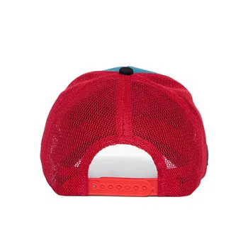 cafe 4 racer - King Kerosin Roadrunner Crash cap black/turquoise - KING KEROSIN Šiltovka 
