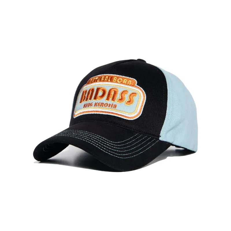 cafe 4 racer - King Kerosin Natural Born Badass cap black - KING KEROSIN Caps 