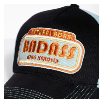 cafe 4 racer - King Kerosin Natural Born Badass cap black - KING KEROSIN Caps 