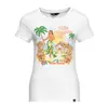 cafe 4 racer - Queen Kerosin Tiki Lagoon t-shirt off white - KING KEROSIN T-Shirts 