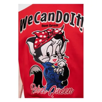 cafe 4 racer - Queen Kerosin We Can Do It jacket red - KING KEROSIN Jackets 