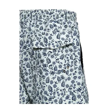 cafe 4 racer - Plavecké šortky King Kerosin Sea Pattern off white - KING KEROSIN Kraťasy na plávanie 