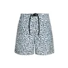 cafe 4 racer - King Kerosin Sea Pattern swimshort off white - KING KEROSIN Kraťasy na plávanie 