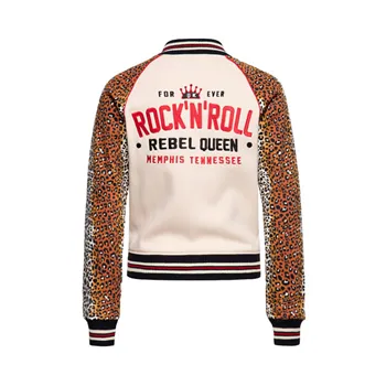 Queen Kerosin Rock N Roll bunda s potiskem pantera ecru