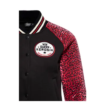 cafe 4 racer - Queen Kerosin Rock N Roll jacket panther print black - KING KEROSIN Jackets 