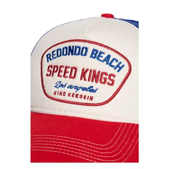 cafe 4 racer - King Kerosin Redondo Beach cap beige/red - KING KEROSIN Caps 
