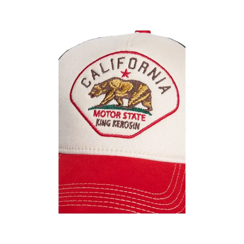 cafe 4 racer - King Kerosin California cap off white/red - KING KEROSIN Caps 