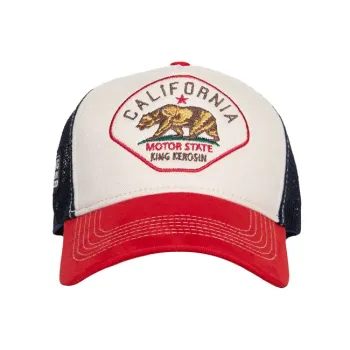 cafe 4 racer - King Kerosin California cap off white/red - KING KEROSIN Caps 