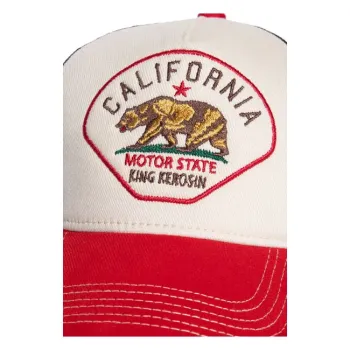 cafe 4 racer - King Kerosin California cap off white/red - KING KEROSIN Caps 