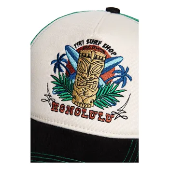 cafe 4 racer - King Kerosin Honolulu cap off white/black - KING KEROSIN Kšiltovky 