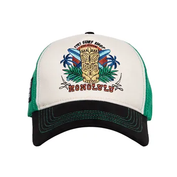 cafe 4 racer - King Kerosin Honolulu cap off white/black - KING KEROSIN Kšiltovky 