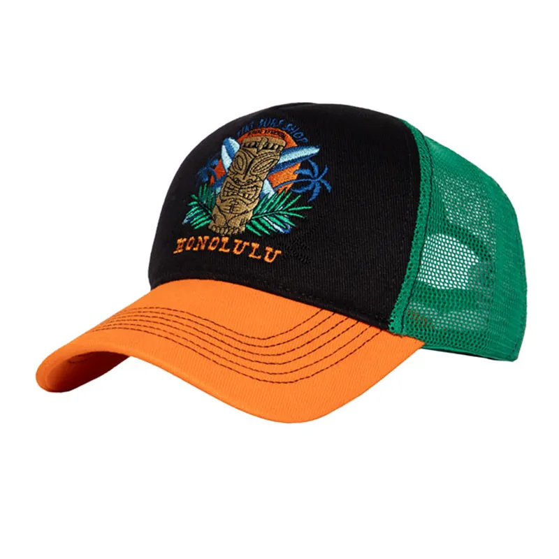 cafe 4 racer - King Kerosin Honolulu cap black/orange - KING KEROSIN Caps 