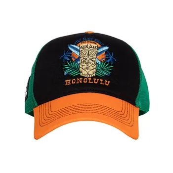 cafe 4 racer - King Kerosin Honolulu cap black/orange - KING KEROSIN Caps 