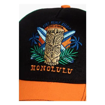 cafe 4 racer - King Kerosin Honolulu cap black/orange - KING KEROSIN Caps 