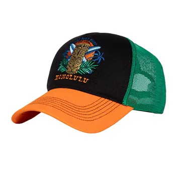 cafe 4 racer - King Kerosin Honolulu cap black/orange - KING KEROSIN Caps 