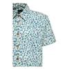 cafe 4 racer - King Kerosin Tričko Vintage Sea Pattern off white - KING KEROSIN Tričká 