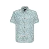 cafe 4 racer - King Kerosin Tričko Vintage Sea Pattern off white - KING KEROSIN Tričká 
