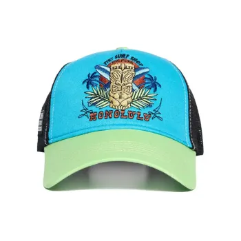 cafe 4 racer - King Kerosin Honolulu cap green/turquoise - KING KEROSIN Kšiltovky 